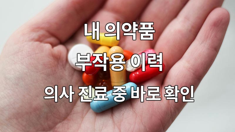 내 의약품 부작용 이력, 의사 진료 중 바로 확인