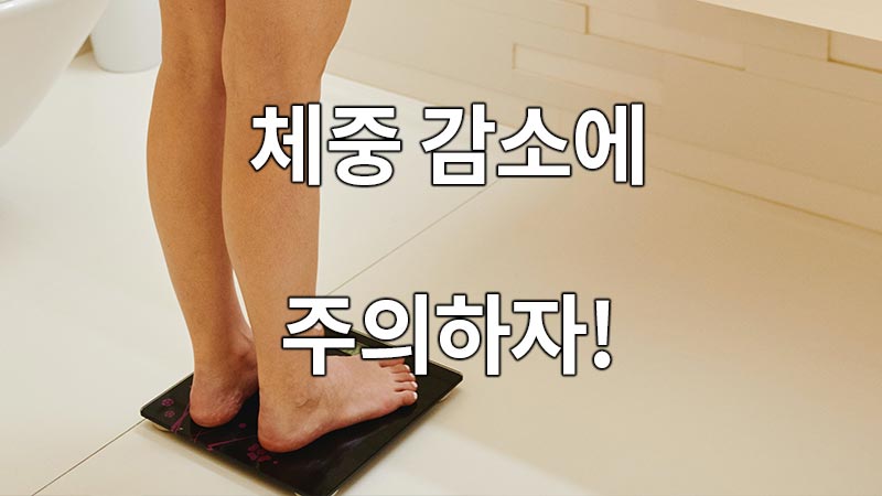 체중 감소에 주의하자!