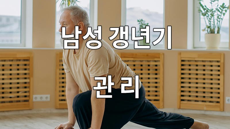 남성 갱년기의 관리